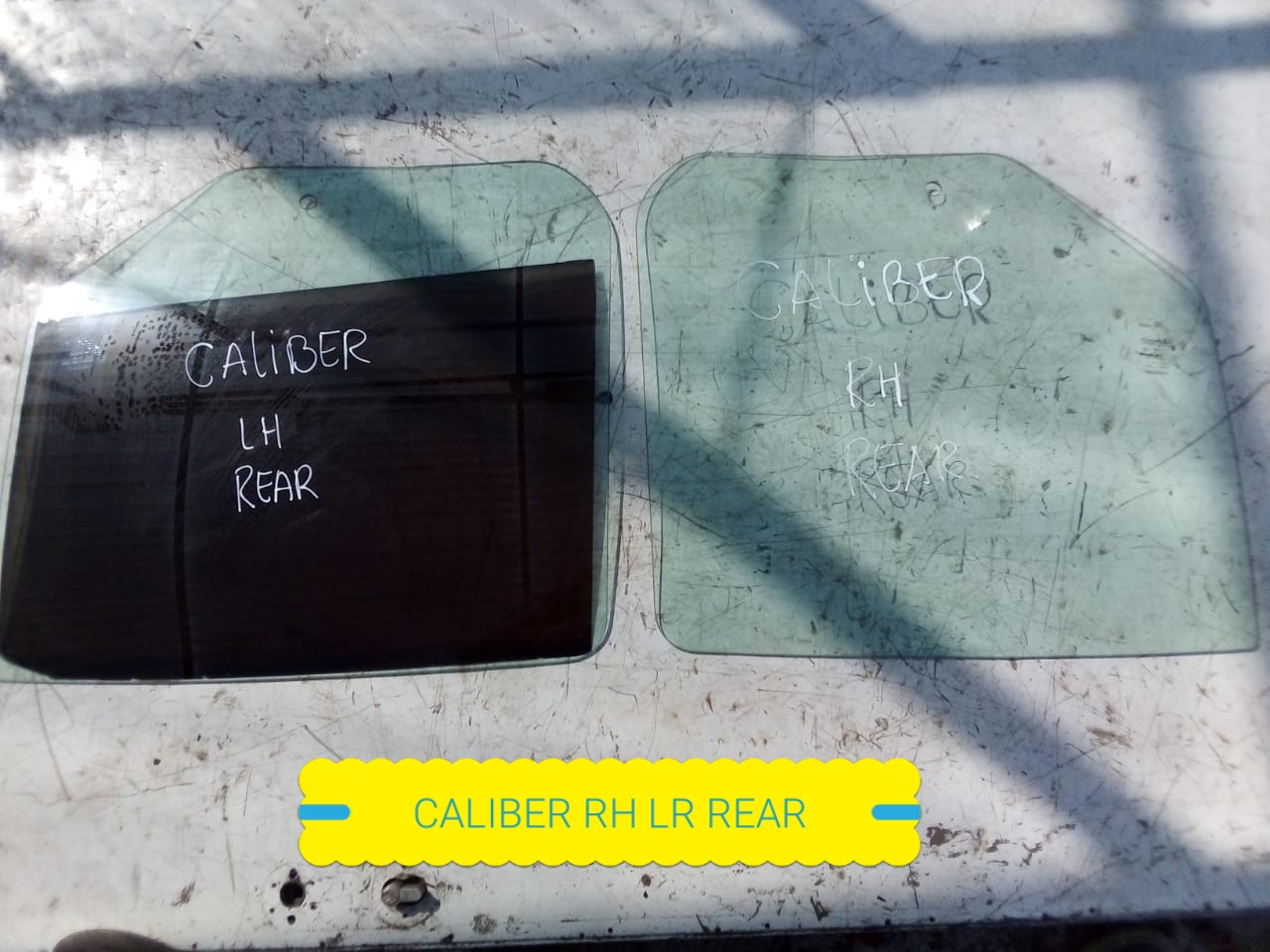 LUNAS DE PUERTAS POSTERIORES DODGE CALIBER 2007 AL 2012